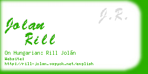 jolan rill business card
